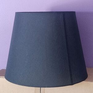Ikea NYFORS Floor Large Black Lamp Shade. 12" H  Top: 10 3/4" Bottom: 15 1/8"
